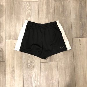WOMENS - black and white Nike shorts